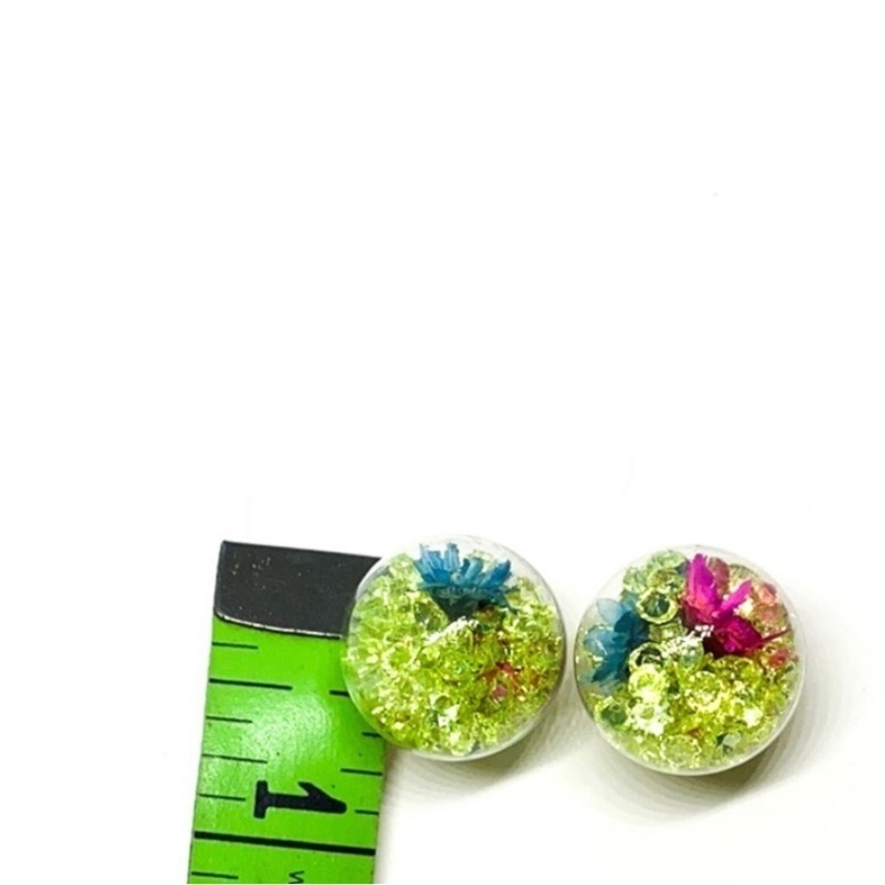 NWT Super Unique Fun Gold Plated CZ bubble earrings new. Never worn - Picture 10 of 10